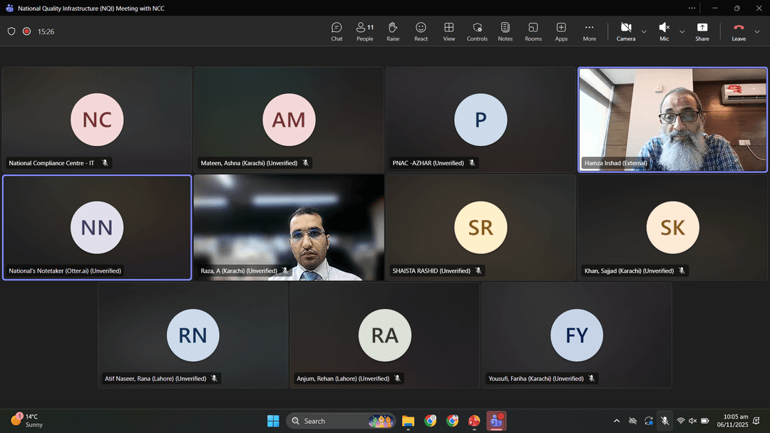 1st National Quality Infrastructure (NQI) Coordination Meeting